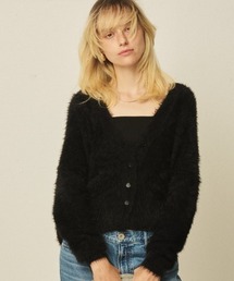 Rouge vif Anna | 【2点セット】ファーニットカーデ×リブニットキャミ アンサンブル(カーディガン/ボレロ)