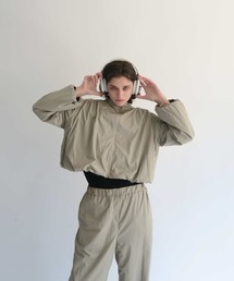 shirring nylon blouson