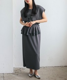 VitaFelice | ノースリーブジップフロントポケットベスト（セットアップ対応）(ベスト)