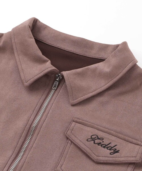 ZIDDY（ジディ）の「スウェードポンチジャケット(130~160cm)（その他アウター・キッズ・ベージュ・140cm/150cm/FREE/130cm）」の7枚目の写真