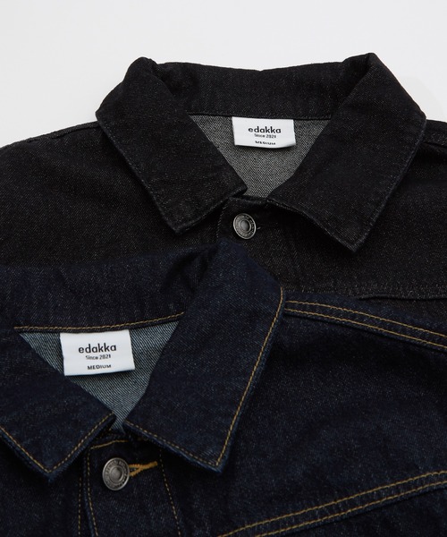improves（インプローブス）の「10ozデニム ショート丈 ジージャン（デニムジャケット・メンズ・ネイビー/ブラック・MEDIUM/LARGE）」の11枚目の写真