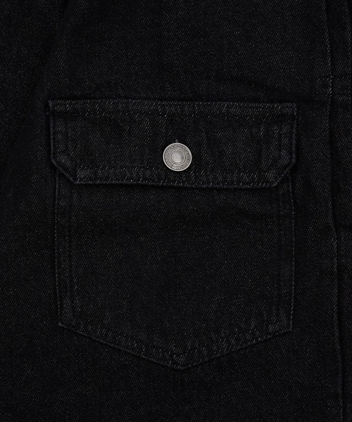 improves（インプローブス）の「10ozデニム ショート丈 ジージャン（デニムジャケット・メンズ・ネイビー/ブラック・MEDIUM/LARGE）」の17枚目の写真