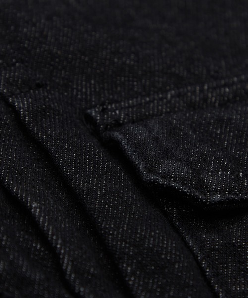 improves（インプローブス）の「10ozデニム ショート丈 ジージャン（デニムジャケット・メンズ・ネイビー/ブラック・MEDIUM/LARGE）」の19枚目の写真