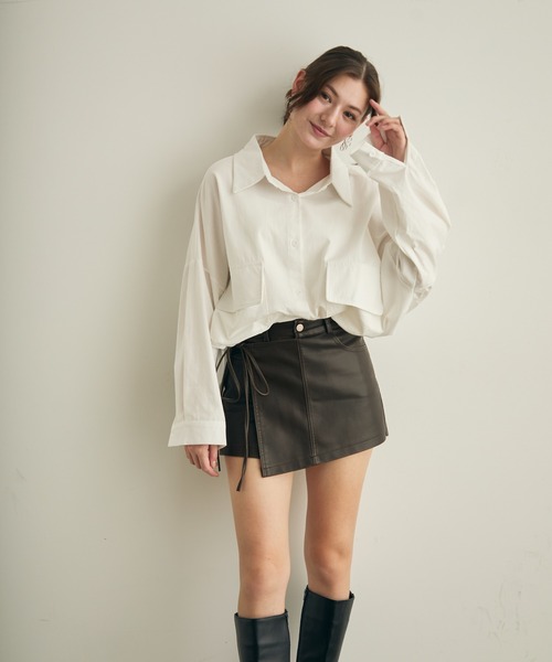 Lunea(ルネア)の「ウエストリボンラップスカパン(その他パンツ・レディース・ブラック/ブラウン・L/M/S)」の19枚目の写真