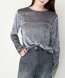 Per sist ence | ヴィンテージライクシアーベロアトップス(Tシャツ/カットソー)