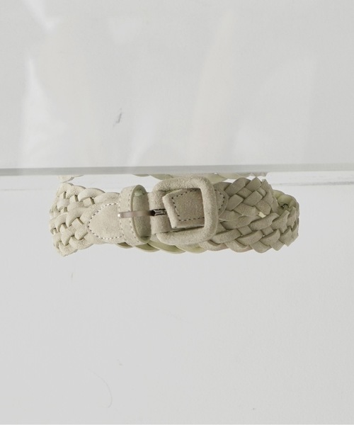 KAIKO(カイコー)の「KAIKO Hand braid belt 裏(ベルト・メンズ・ブラック/ベージュ・ONESIZE)」の2枚目の写真