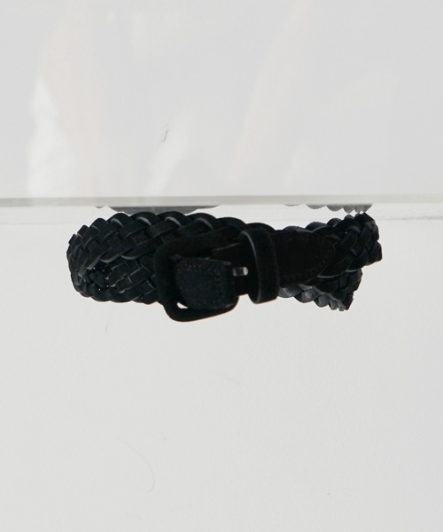 KAIKO(カイコー)の「KAIKO Hand braid belt 裏(ベルト・メンズ・ブラック/ベージュ・ONESIZE)」の1枚目の写真
