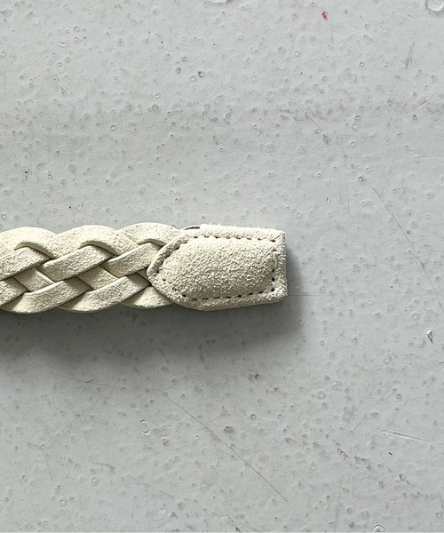 KAIKO(カイコー)の「KAIKO Hand braid belt 裏(ベルト・メンズ・ブラック/ベージュ・ONESIZE)」の6枚目の写真
