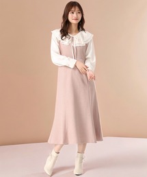 フリルカラーマーメイドワンピース