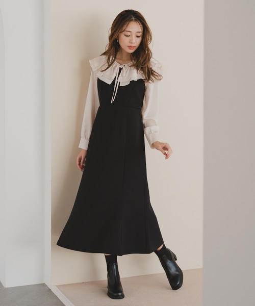 MISCH MASCH(ミッシュマッシュ)の「フリルカラーマーメイドワンピース(ワンピース・レディース・ピンク/ブラック・S/M)」の21枚目の写真