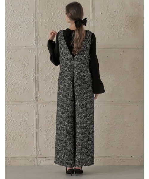 【2025AW】ツイード フリンジ オールインワン ファッション 2025AW】ツイード フリンジ オールインワン