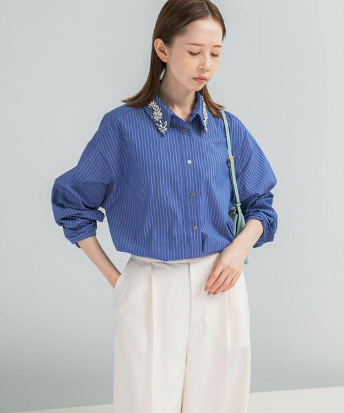 アーバンリサーチ ロッソ（URBAN RESEARCH ROSSO）/2WAYビジュー付オーバーシャツ セール】2WAYビジュー付オーバーシャツ（シャツ/ブラウス）｜URBAN