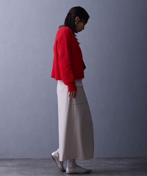 NICOLE white（ニコルホワイト）の「シャギーカーディガン（カーディガン/ボレロ・レディース・ピンク/レッド/ブラウン・FREE）」の8枚目の写真