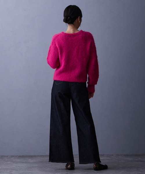 NICOLE white（ニコルホワイト）の「シャギーカーディガン（カーディガン/ボレロ・レディース・ピンク/レッド/ブラウン・FREE）」の17枚目の写真