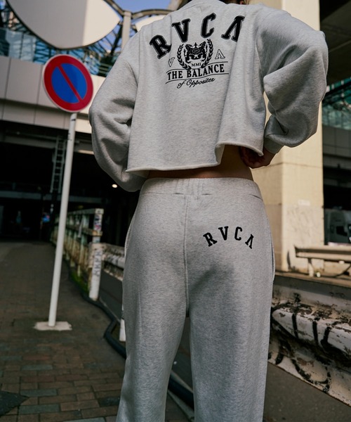 RVCA（ルーカ）の「RVCA レディース ARCH COLLEGE SWEAT PANTS セットアップボトムス 【2025年秋冬モデル】 @autumn/ルーカウエストゴムスウェットパンツ（スウェットパンツ・レディース・オフホワイト/グレー/ブラック・MEDIUM/SMALL）」の3枚目の写真