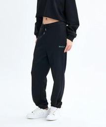 RVCA レディース ARCH COLLEGE SWEAT PANTS セットアップボトムス 【2025年秋冬モデル】 @autumn/ルーカウエストゴムスウェットパンツ