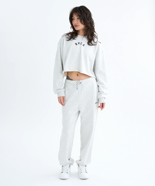 RVCA（ルーカ）の「RVCA レディース ARCH COLLEGE SWEAT PANTS セットアップボトムス 【2025年秋冬モデル】 @autumn/ルーカウエストゴムスウェットパンツ（スウェットパンツ・レディース・オフホワイト/グレー/ブラック・MEDIUM/SMALL）」の17枚目の写真