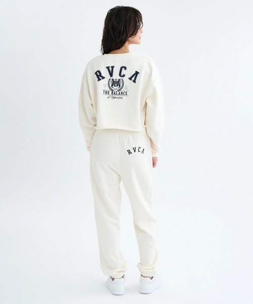 RVCA（ルーカ）の「RVCA レディース ARCH COLLEGE SWEAT PANTS セットアップボトムス 【2025年秋冬モデル】 @autumn/ルーカウエストゴムスウェットパンツ（スウェットパンツ・レディース・オフホワイト/グレー/ブラック・MEDIUM/SMALL）」の5枚目の写真