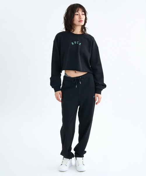 RVCA（ルーカ）の「RVCA レディース ARCH COLLEGE SWEAT PANTS セットアップボトムス 【2025年秋冬モデル】 @autumn/ルーカウエストゴムスウェットパンツ（スウェットパンツ・レディース・オフホワイト/グレー/ブラック・MEDIUM/SMALL）」の7枚目の写真