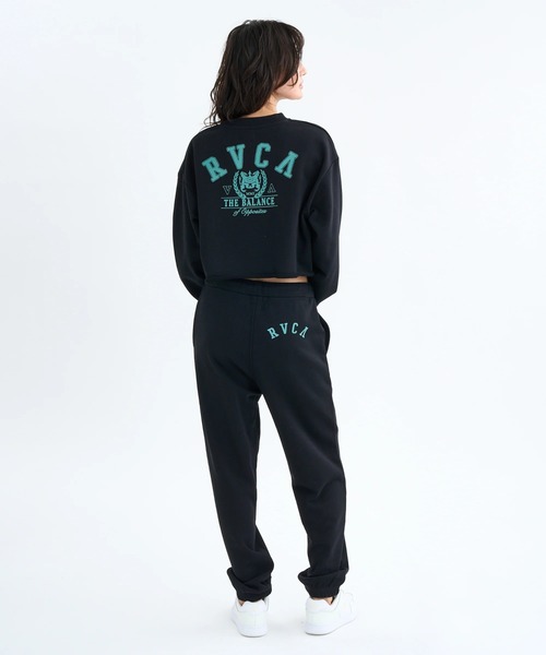RVCA（ルーカ）の「RVCA レディース ARCH COLLEGE SWEAT PANTS セットアップボトムス 【2025年秋冬モデル】 @autumn/ルーカウエストゴムスウェットパンツ（スウェットパンツ・レディース・オフホワイト/グレー/ブラック・MEDIUM/SMALL）」の8枚目の写真
