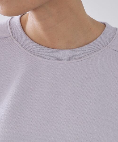 OPAQUE.CLIP（オペークドットクリップ）の「ラメ裏毛ショートプルオーバー【洗濯機OK】（スウェット・レディース・アイボリー系5/グレー系4/パープル系1・00）」の19枚目の写真