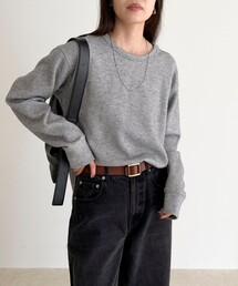 2WAYヘンリーラメプルオーバー