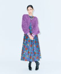 ■WITH KURUMI NAKATA フラワープリントワンピース