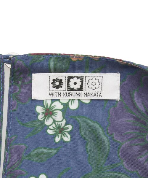 Green Parks(グリーンパークス)の「■WITH KURUMI NAKATA フラワープリントワンピース(ワンピース・レディース・ブラック/ブルー・FREE)」の15枚目の写真