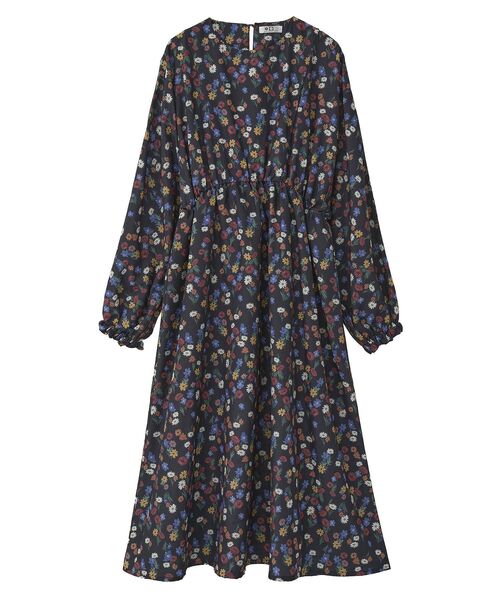 Green Parks(グリーンパークス)の「■WITH KURUMI NAKATA フラワープリントワンピース(ワンピース・レディース・ブラック/ブルー・FREE)」の19枚目の写真