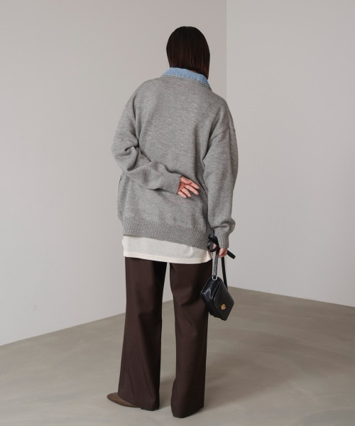 Bou Jeloud（ブージュルード）の「ニットコンビデニムジャケット（その他アウター・レディース・ベージュ/ブラック/グレー・FREE）」の17枚目の写真