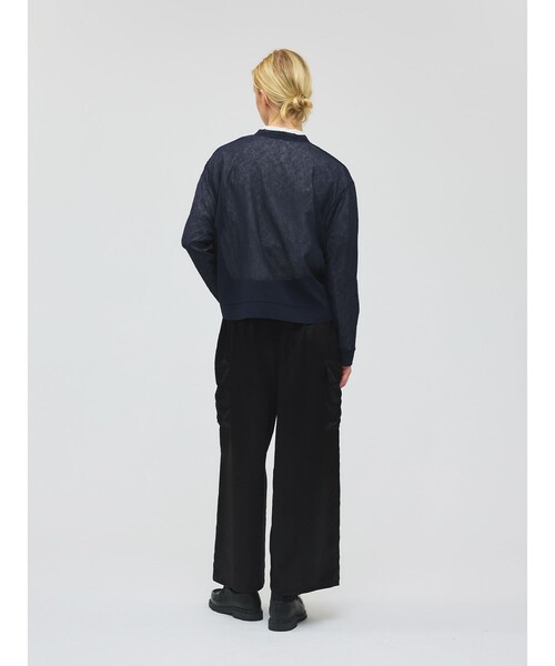 mizuiroind（ミズイロインド）の「mizuiro ind ワッシャーボイルVネックカーディガン（カーディガン/ボレロ・レディース・オフホワイト/ブラック/ネイビー/ライトグレー・FREE）」の16枚目の写真