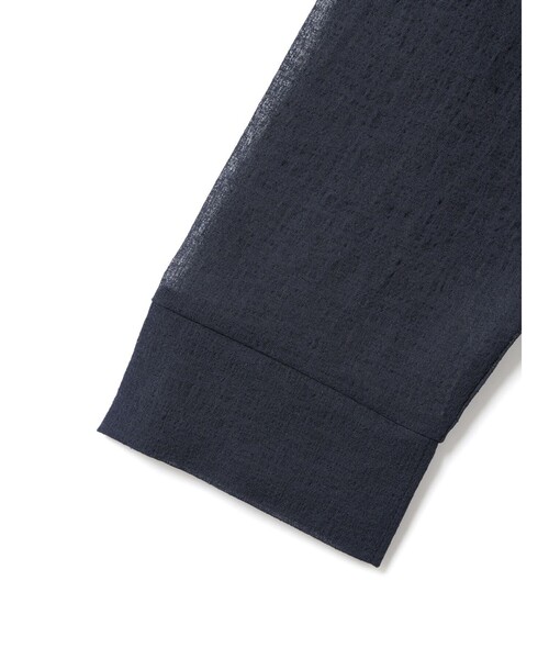 mizuiroind（ミズイロインド）の「mizuiro ind ワッシャーボイルVネックカーディガン（カーディガン/ボレロ・レディース・オフホワイト/ブラック/ネイビー/ライトグレー・FREE）」の19枚目の写真