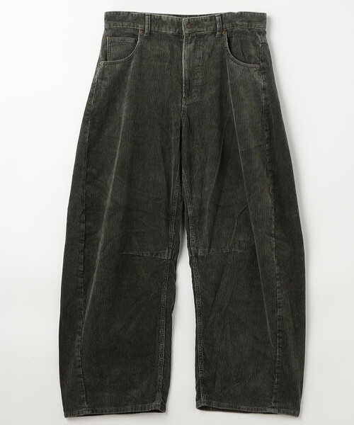 FREAK'S STORE（フリークスストア）の「ワイドシルエット ブリーチ加工 カーブ コーデュロイパンツ（その他パンツ・メンズ・オリーブ/ネイビー/ブラウン/ブラック・LARGE/MEDIUM/SMALL）」の10枚目の写真