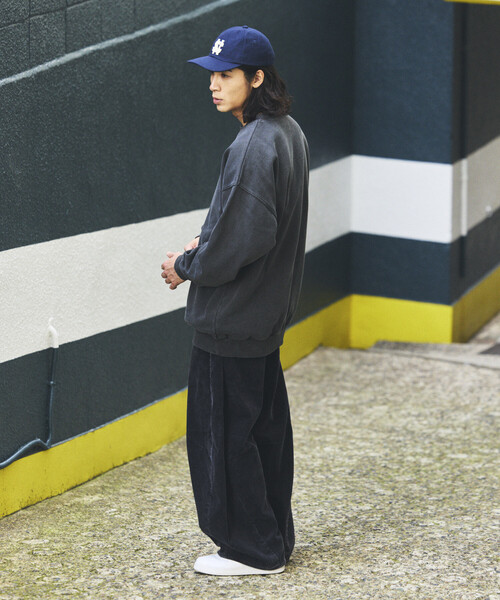 FREAK'S STORE（フリークスストア）の「ワイドシルエット ブリーチ加工 カーブ コーデュロイパンツ（その他パンツ・メンズ・オリーブ/ネイビー/ブラウン/ブラック・LARGE/MEDIUM/SMALL）」の22枚目の写真