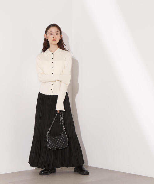 N.（N. Natural Beauty Basic）（エヌエヌナチュラルビューティーベーシック）の「【PS/低身長サイズ】ティアードプリーツスカート（スカート・レディース・オフホワイト/ブラック/ミント・MEDIUM/P/S）」の20枚目の写真