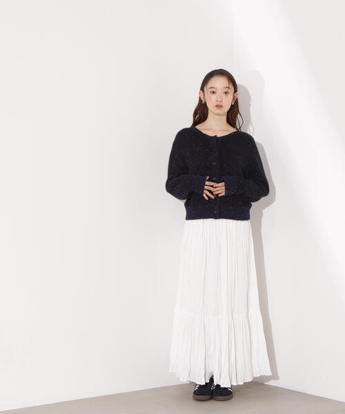 N.（N. Natural Beauty Basic）（エヌエヌナチュラルビューティーベーシック）の「【PS/低身長サイズ】ティアードプリーツスカート（スカート・レディース・オフホワイト/ブラック/ミント・MEDIUM/P/S）」の6枚目の写真