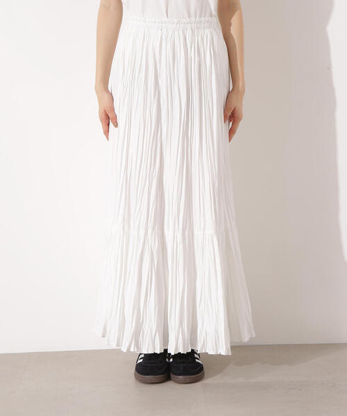 N.（N. Natural Beauty Basic）（エヌエヌナチュラルビューティーベーシック）の「【PS/低身長サイズ】ティアードプリーツスカート（スカート・レディース・オフホワイト/ブラック/ミント・MEDIUM/P/S）」の11枚目の写真
