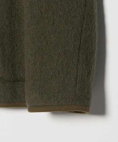 BEAUTY&YOUTH UNITED ARROWS（ビューティーアンドユースユナイテッドアローズ）の「シャギー ノーカラージャケットコート（ノーカラージャケット・レディース・オリーブ/ブラック・M/S）」の12枚目の写真