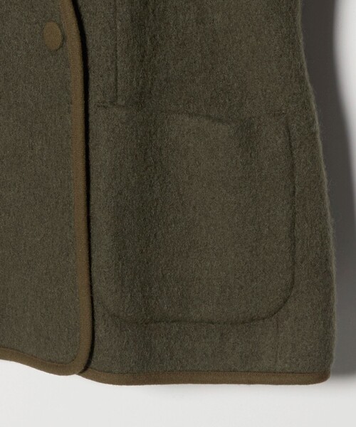 BEAUTY&YOUTH UNITED ARROWS（ビューティーアンドユースユナイテッドアローズ）の「シャギー ノーカラージャケットコート（ノーカラージャケット・レディース・オリーブ/ブラック・M/S）」の11枚目の写真