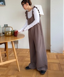 PICHI（ピイチ）の「肩フリルセルフカットサロペット（サロペット/オーバーオール）」