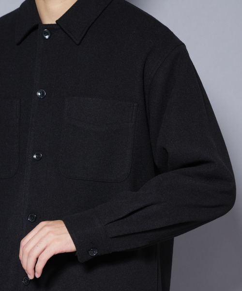 NANO universe（ナノユニバース）の「テックメルトンシャツブルゾン（ブルゾン・メンズ・グリーン/ブラック・S/M/L）」の21枚目の写真