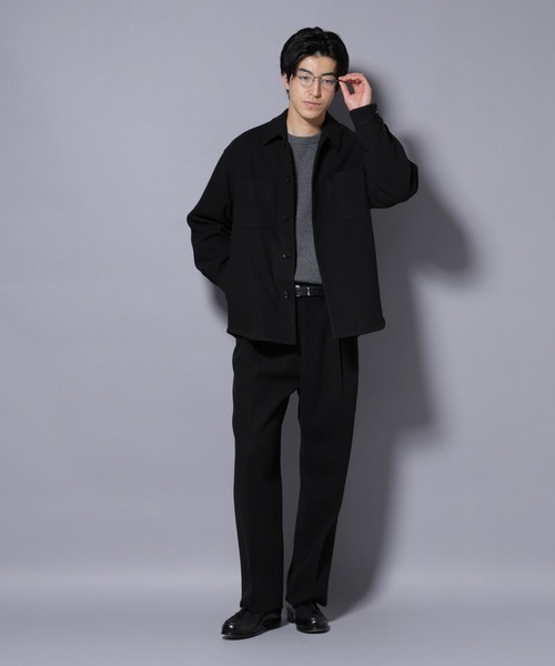 NANO universe（ナノユニバース）の「テックメルトンシャツブルゾン（ブルゾン・メンズ・グリーン/ブラック・S/M/L）」の13枚目の写真