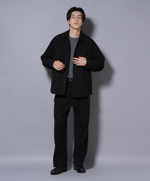 NANO universe（ナノユニバース）の「テックメルトンシャツブルゾン（ブルゾン・メンズ・グリーン/ブラック・S/M/L）」の14枚目の写真