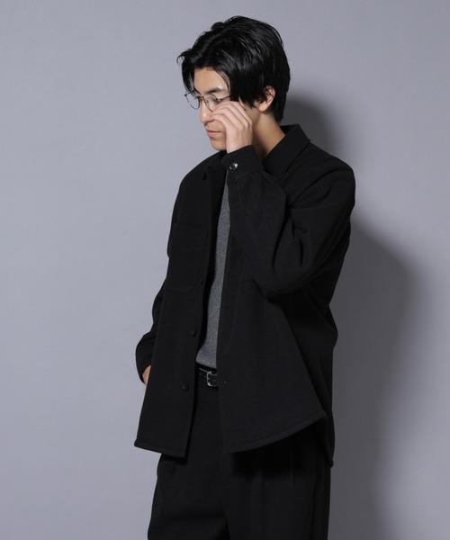 NANO universe（ナノユニバース）の「テックメルトンシャツブルゾン（ブルゾン・メンズ・グリーン/ブラック・S/M/L）」の11枚目の写真