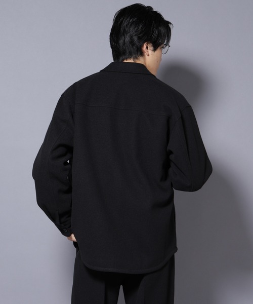 NANO universe（ナノユニバース）の「テックメルトンシャツブルゾン（ブルゾン・メンズ・グリーン/ブラック・S/M/L）」の12枚目の写真