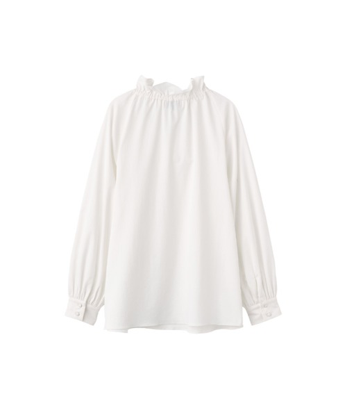 GENERAL IDEA(ジェネラルアイデア)の「【GENERAL IDEA】フリル襟ルーズブラウス / LOOSE FIT FRILL COLLAR BLOUSE(シャツ/ブラウス・レディース・ブラック/ホワイト/ベージュ・L/M/S)」の10枚目の写真