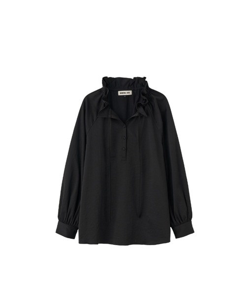 GENERAL IDEA(ジェネラルアイデア)の「【GENERAL IDEA】フリル襟ルーズブラウス / LOOSE FIT FRILL COLLAR BLOUSE(シャツ/ブラウス・レディース・ブラック/ホワイト/ベージュ・L/M/S)」の22枚目の写真