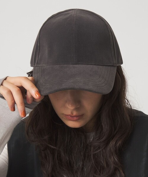 green label relaxing（グリーンレーベルリラクシング）の「起毛バイザー キャップ / 帽子（キャップ・レディース・ブラウン系/ブラック/ダークグレー・FREE）」の7枚目の写真