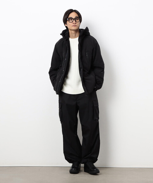 COMME CA ISM（コムサイズム）の「ケーブルブロッキングニット（ニット/セーター・メンズ・グレー/ブラック/ボルドー/ホワイト・MEDIUM/LARGE）」の5枚目の写真