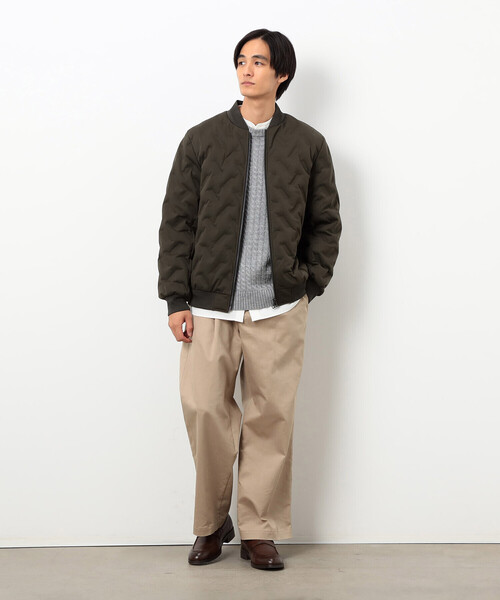 COMME CA ISM（コムサイズム）の「ケーブルブロッキングニット（ニット/セーター・メンズ・グレー/ブラック/ボルドー/ホワイト・MEDIUM/LARGE）」の11枚目の写真